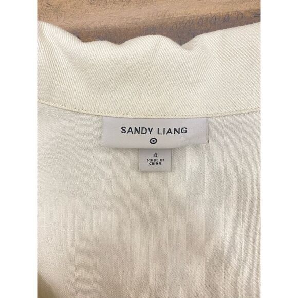 Sandy Liang x Target Women’s Button Front Long Sleeve Jumpsuit Birch Size 4 - Picture 6 of 16